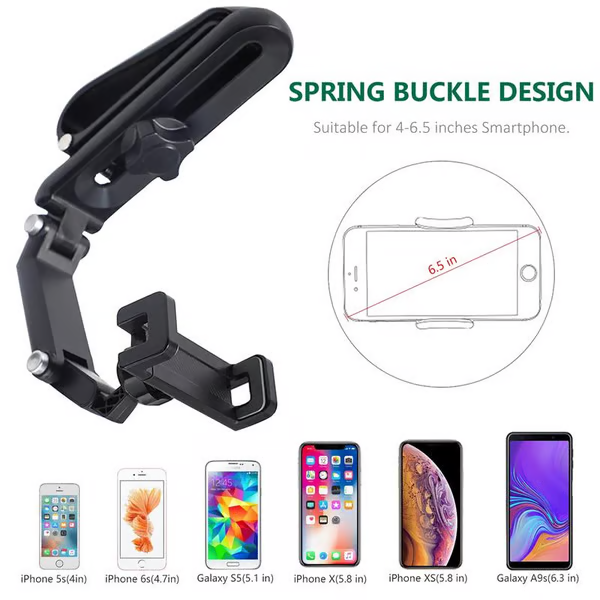 📢📢50% OFF !! ⏰ Rotatable and Retractable Car Phone Holder