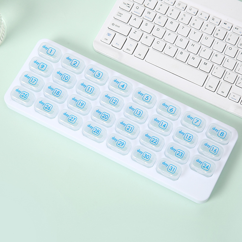 🔥HOT SALE🔥✅31 Days Arthritis Friendly Monthly Pill Organizer Box, BPA Free Easy Open Medication Case Gift for Seniors & Family