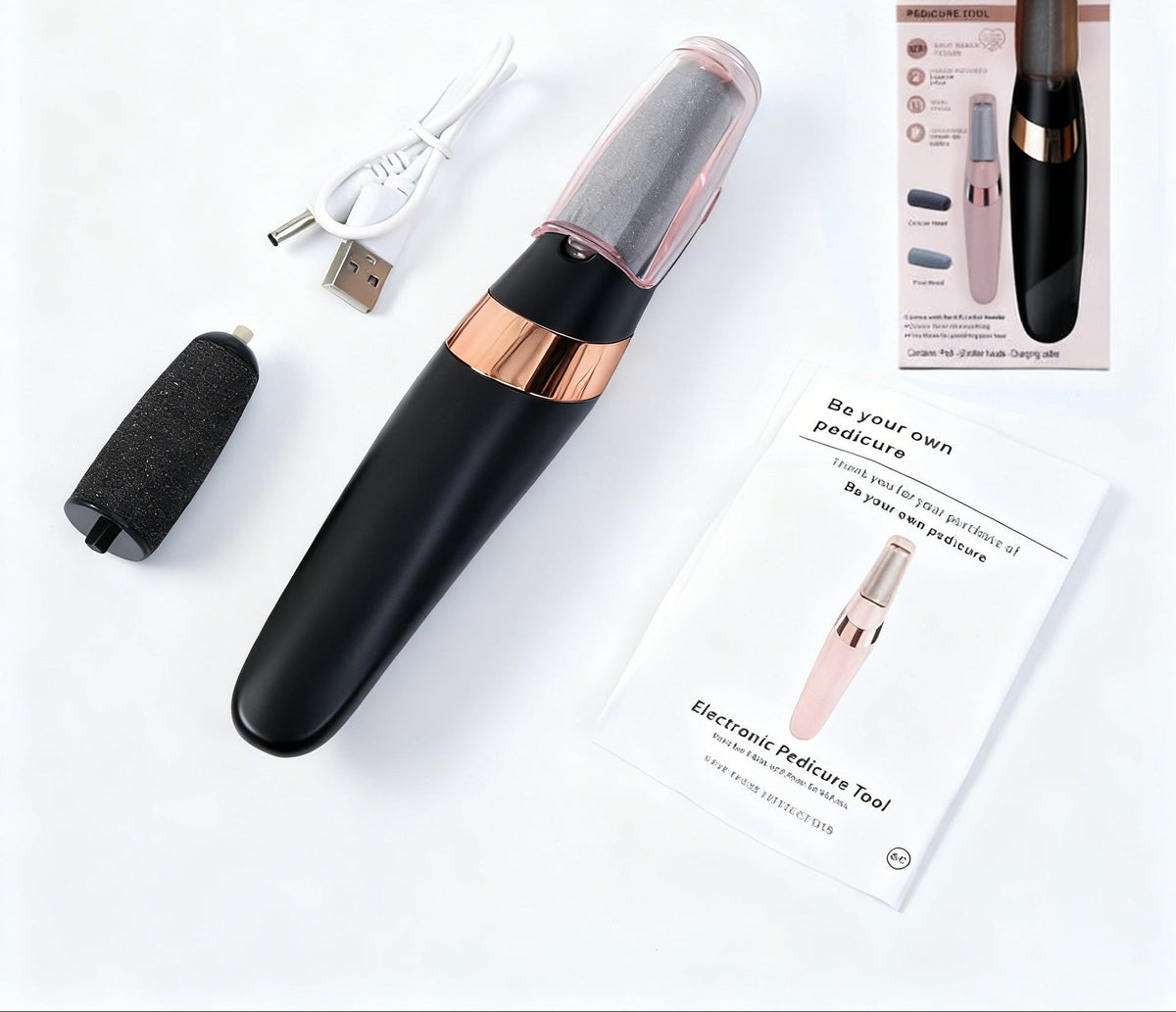 🎁2-in-1 rechargeable electric callus remover and portable manicure set—the ideal gift for tackling dead skin and dry, rough patches.💎