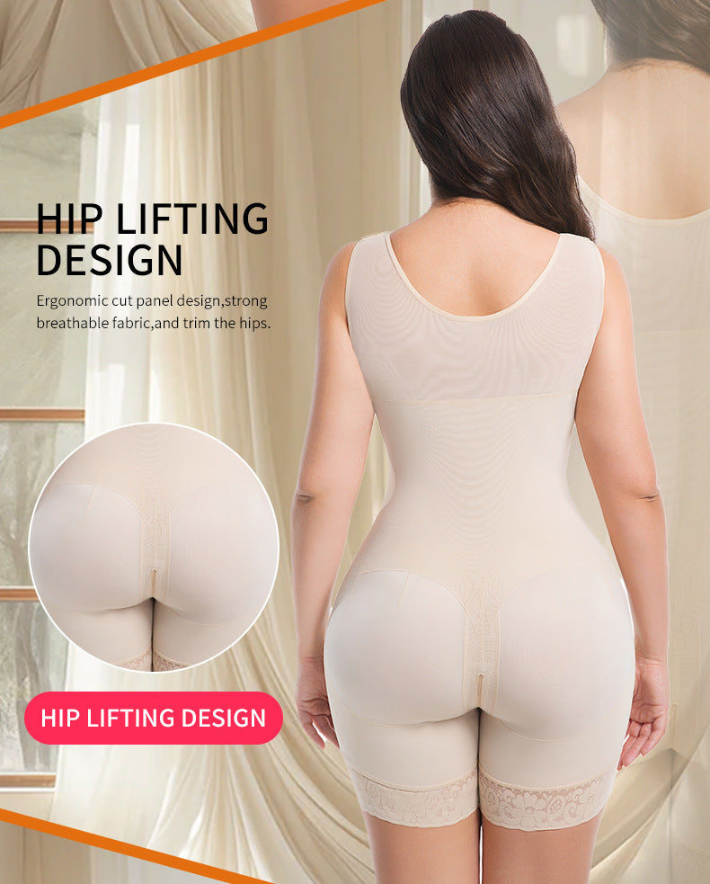 Tummy Control Butt Lifter Shaper with Zipper Crotch Fajas Colombianas