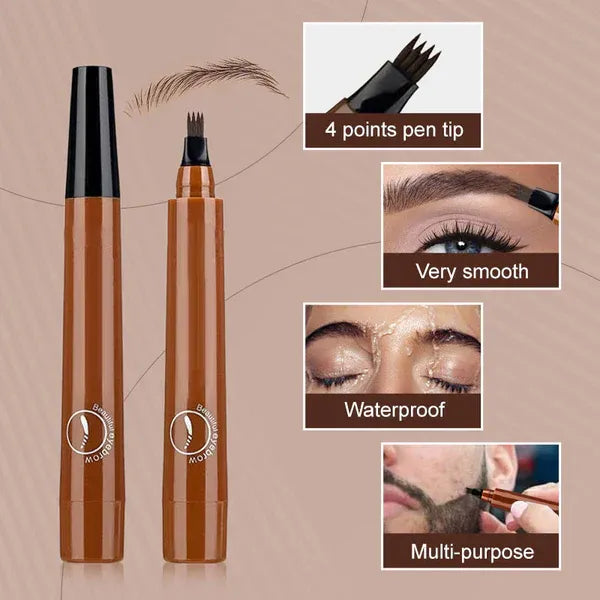 🔥Waterproof Four-tip Beard and Eyebrow Pen✨