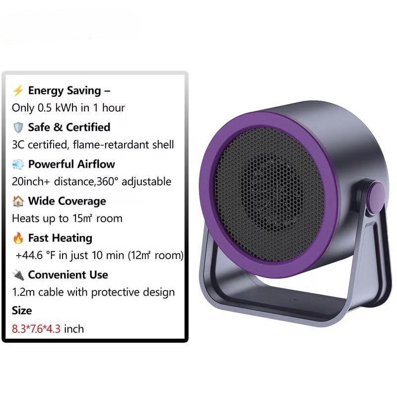 ♨️LAST DAY SALE 50% OFF!!⚡50K+ SOLD!❄️2026 Portable Instant-Heat Heater – Outdoor & Desktop Mini Radiator~~