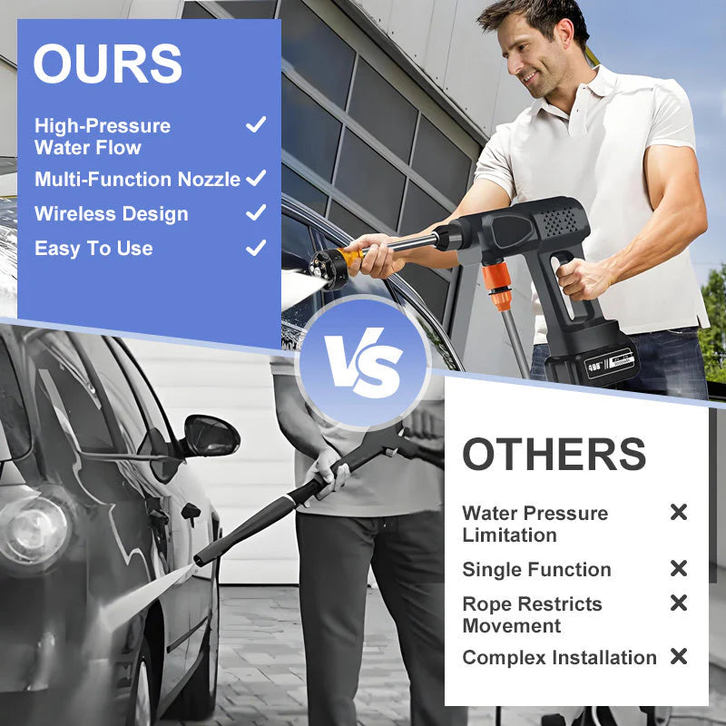 🚗 50% OFF NOW! 💦 Portable High-Pressure Car Washer – 1500W Motor, Multi-Purpose Use & Compact Storage Design for Outdoor Cleaning 🔧