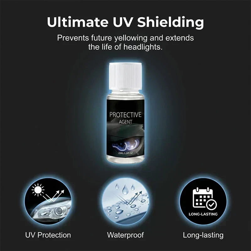 🏆LAST DAY SALE!!🚗 🔆Professional Car Headlight Restoration Kit – Removes yellowing & scratches, restores clarity & UV protection – easy DIY solution ✨