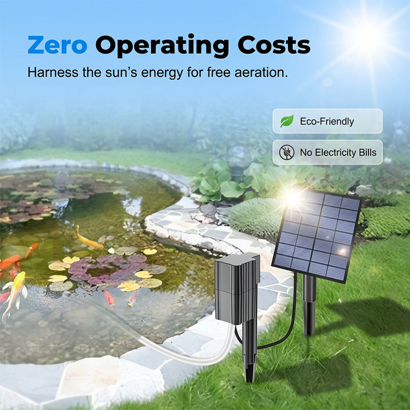 π Solar Energy Pond Aerator with Air Pump β Zero Electricity Costs β Keep Fish Healthy and Water Clear β 50% OFF ππ§