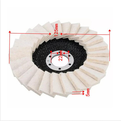 ⏳LAST DAY 50% OFF⏰Century-old Wool Felt Flap Wheel, sanding and fine finishing 2-in-1