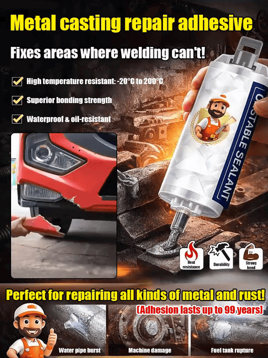 ✨The Metal Fix That's Making Welders Nervous✨Waterproof & High-Temperature Resistant Metal Repair Adhesive