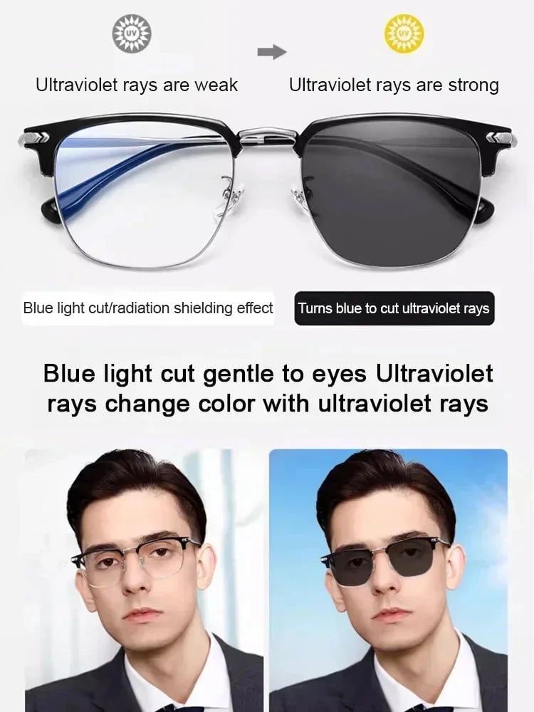 🎁50% Off🔥Ultra Light Anti Blue Presbyopic Glasses-👓Intelligent Zoom 100°-500° (Auto Recognition)