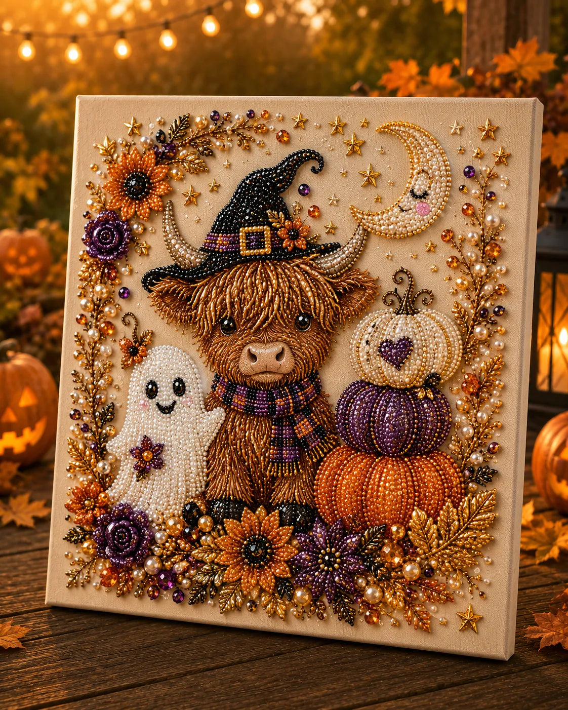 🔥Last Day 49% OFF - 👻✨Halloween Ghost Pearl Art DIY Kit