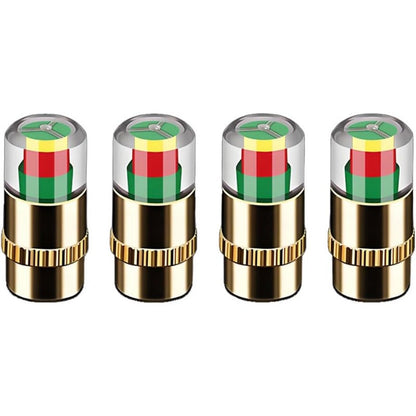 3-Color Tire Pressure Alert Caps (4-pack)