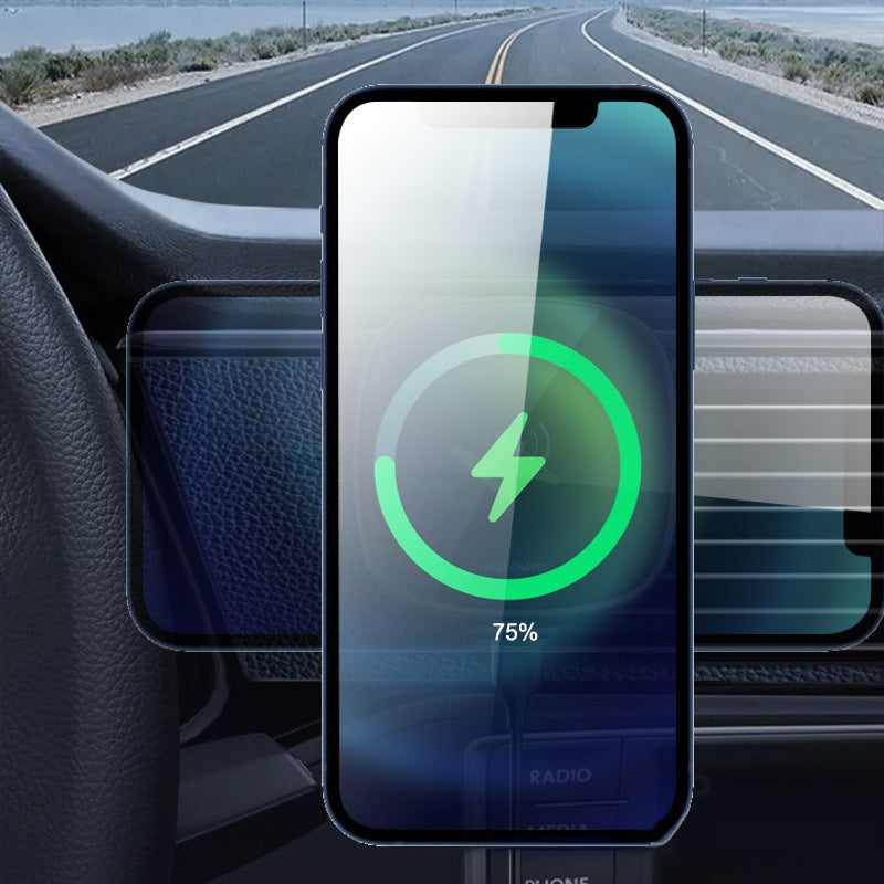 Magnetic wireless charger for mobile phones