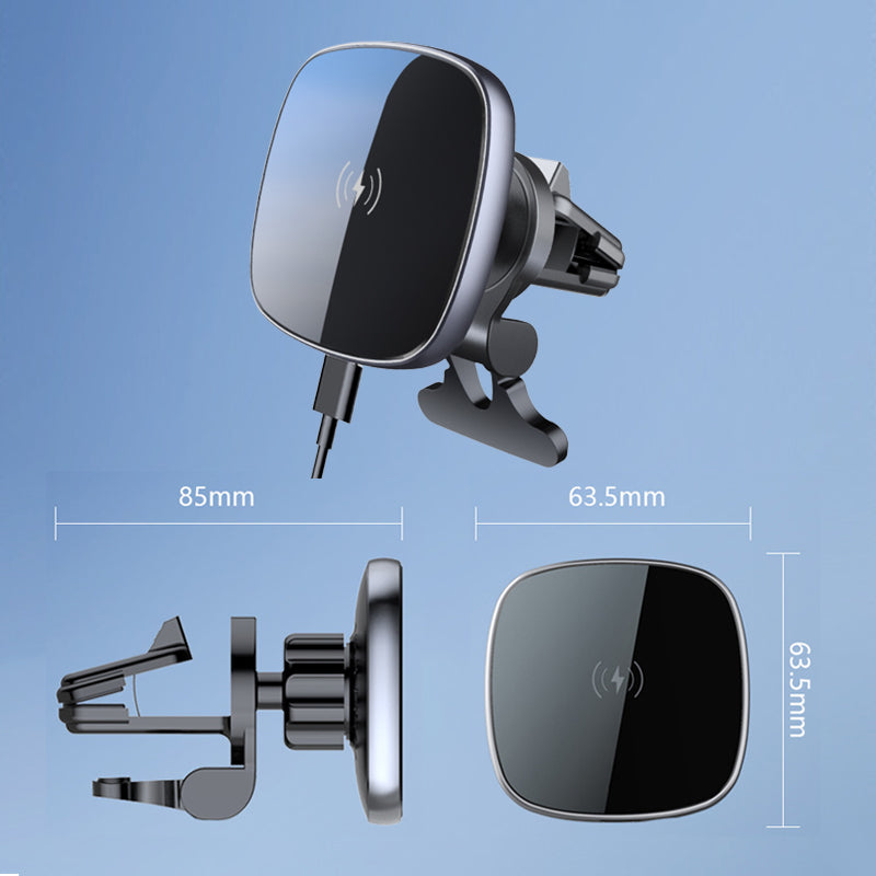 Magnetic wireless charger for mobile phones