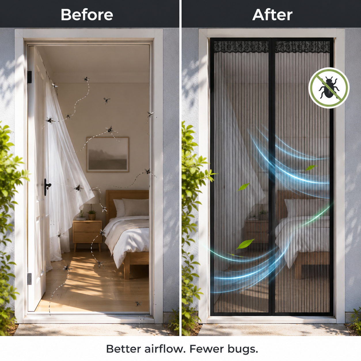 💕🧲Summer Limited-Time 50% OFF 🦟Magnetic Screen Door – Hands-Free Auto-Close Mesh Curtain for Bug