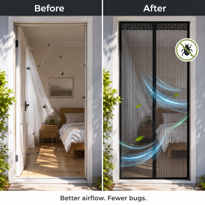 💕🧲Summer Limited-Time 50% OFF 🦟Magnetic Screen Door – Hands-Free Auto-Close Mesh Curtain for Bug