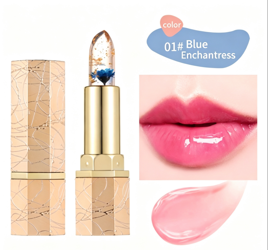 👄 Limited Time Half Price - Crystal Flower Thermostatic Color Changing Jelly Lipstick