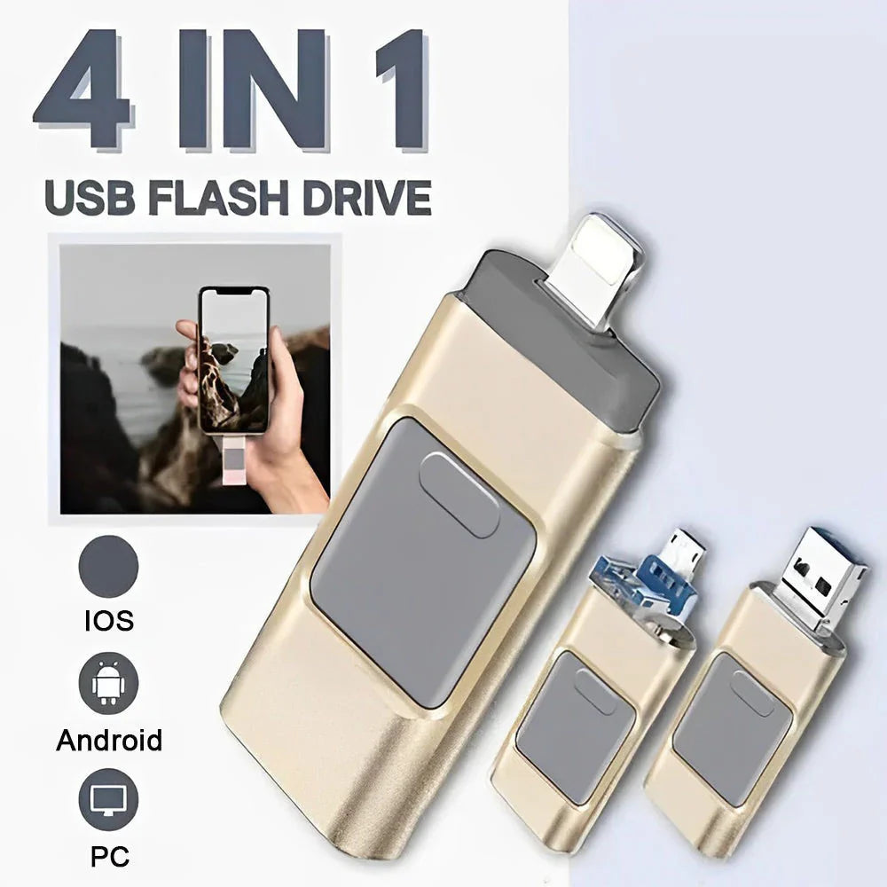 4-in-1 high-speed multi-function USB flash drive