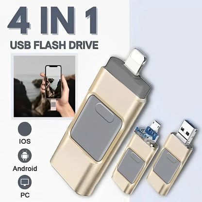 4-in-1 high-speed multi-function USB flash drive
