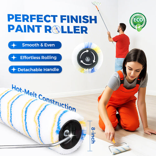 🔥8-inch Paint Roller with Detachable Handle