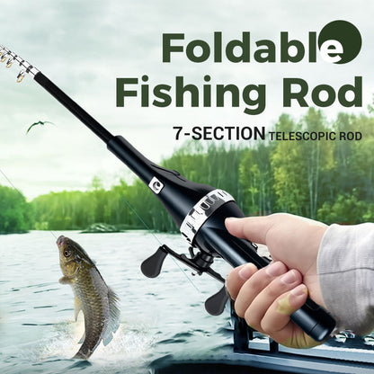 🔥Foldable Fishing Rod Double rocker arm sea rod