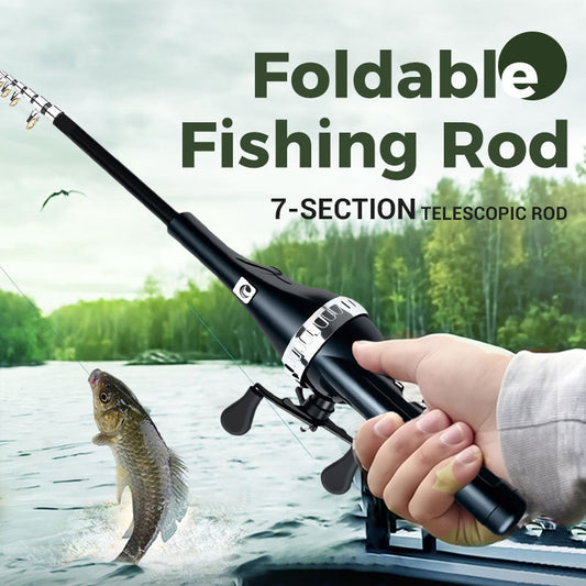 🔥Foldable Fishing Rod Double rocker arm sea rod