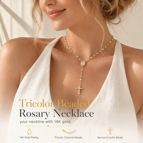 ✝️ LIMITED‑TIME 50% OFF! ✨ Retro Gold Tone Virgin Mary Crucifix Necklace – Vintage, Elegant, Daily‑wear 💛