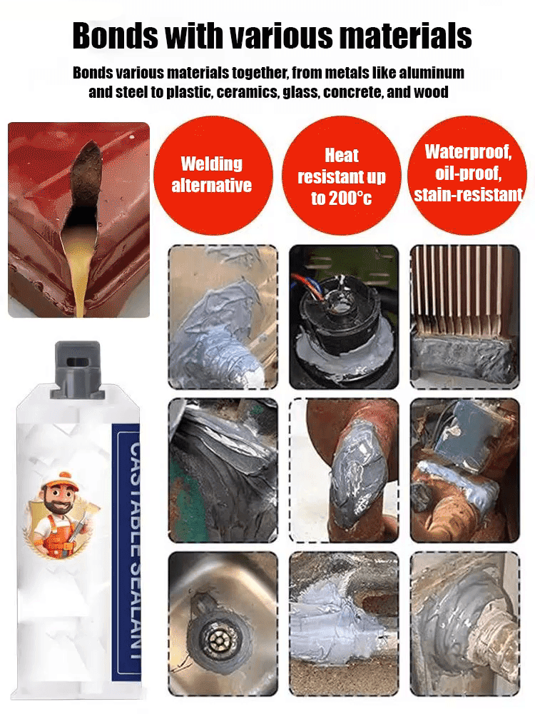 ✨The Metal Fix That's Making Welders Nervous✨Waterproof & High-Temperature Resistant Metal Repair Adhesive