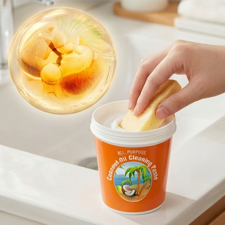 🥥 Coconut Oil Multi-Purpose Cleaning Paste ✨