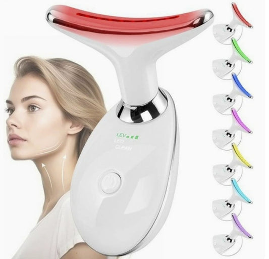 ✨ LED Face & Neck Massager – Sculpt, Lift & Glow