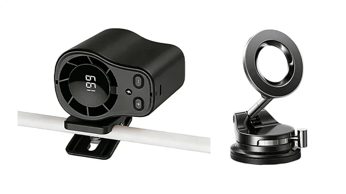 🚗💨 50% OFF – Portable LED Car Fan | Quiet, Powerful & Instant Cooling for On the Go ✨
