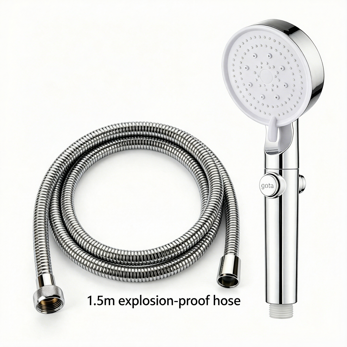 ✨ Father’s Day Special – Limited Time 30% OFF 💥 Large Panel Pressure Boost Shower Head with 5 Spray Modes & 360° Rotation