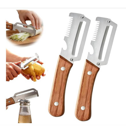 🔥Multifunctional Vegetable Shredder!!Scallion Shredder & Bottle opener Kitchen Tool