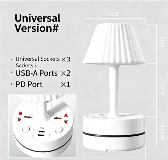 💡 Bedside Lamp with Charging Station – Light Up & Power Up Your Nightstand 🔌