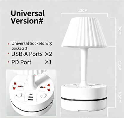 💡 Bedside Lamp with Charging Station – Light Up & Power Up Your Nightstand 🔌