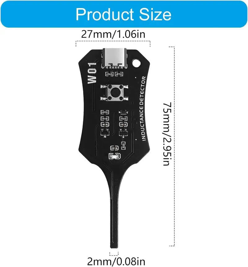⚡Type-C Inductance Tester Motherboard Coil Tester, Electronic Circuit Board Inductor Detector