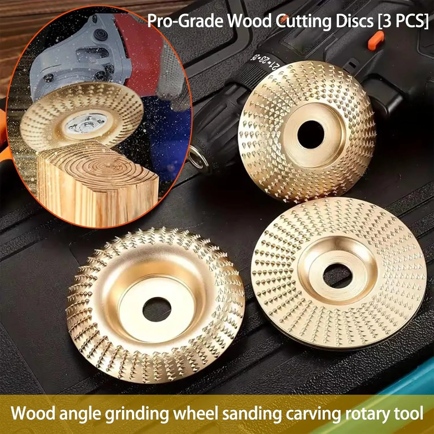 🎉🛠️3PCS Wood Carving Disc Set