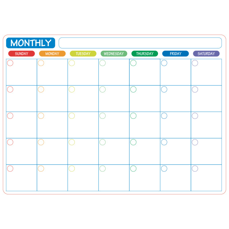 🌈Magnetic Calendar Board with Erasable Markers