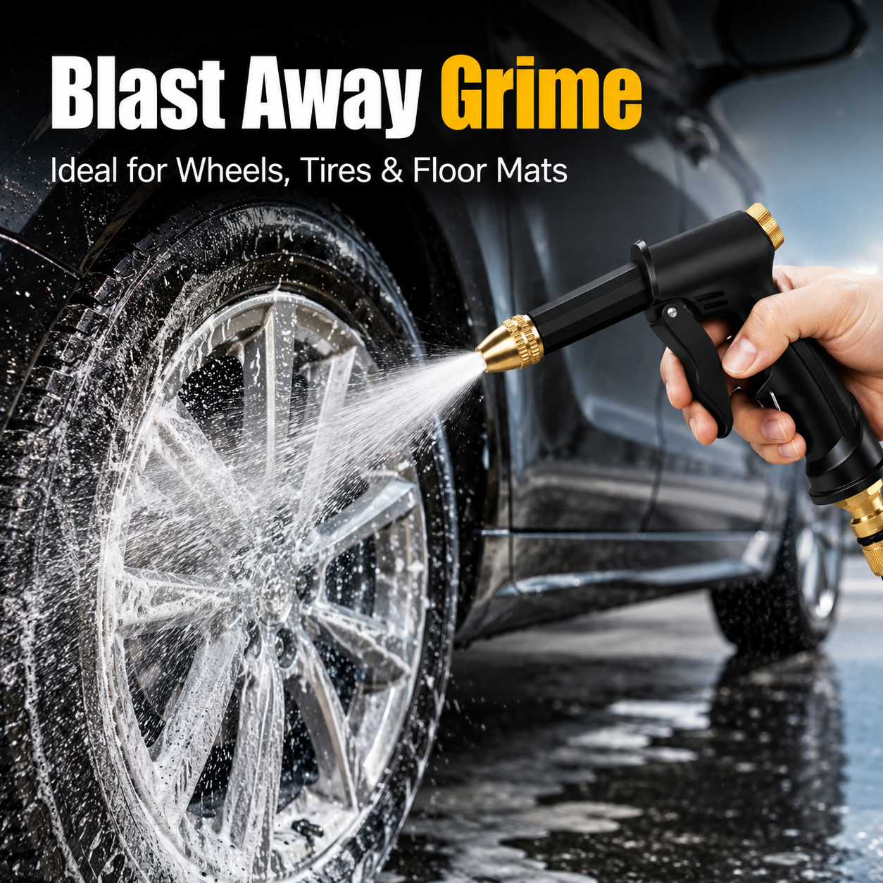 💕🚿 High-Pressure Hose Spray Gun for Car Wash & Outdoor Cleaning