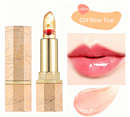 👄 Limited Time Half Price - Crystal Flower Thermostatic Color Changing Jelly Lipstick