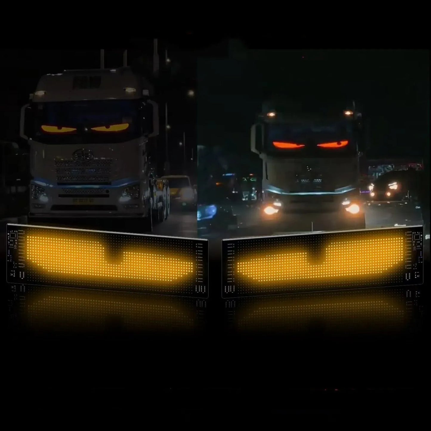 [Exclusive production]Colorful Eye Lamp Soft Screen for Car Windows