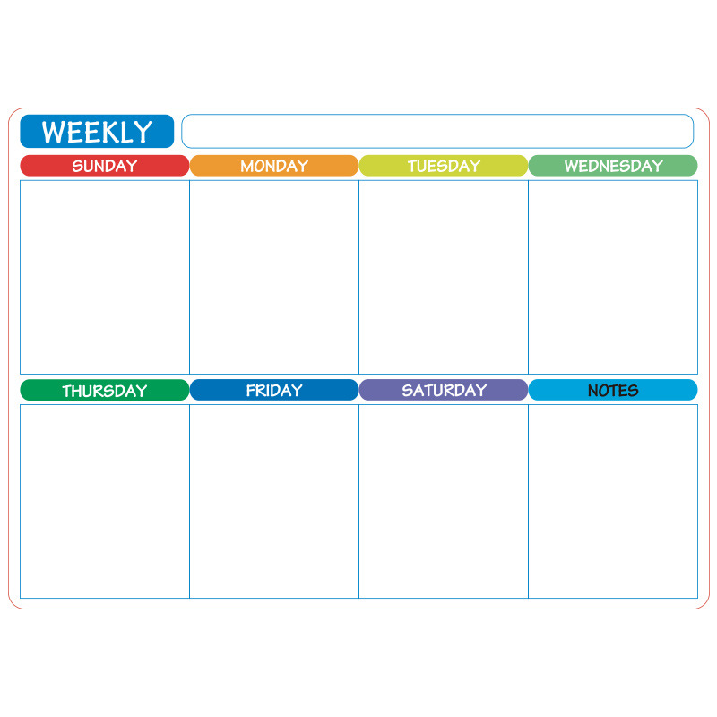 🌈Magnetic Calendar Board with Erasable Markers