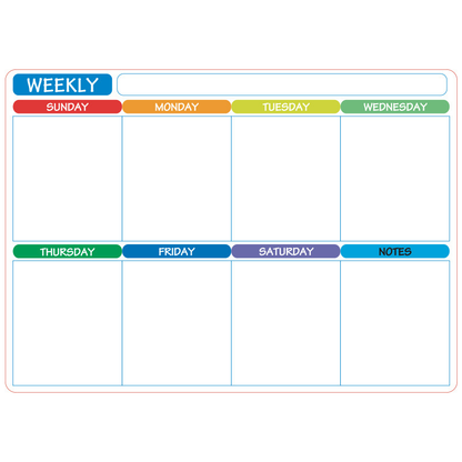 🌈Magnetic Calendar Board with Erasable Markers