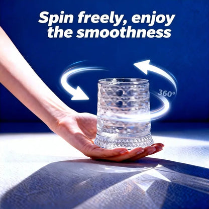 🥃Luxury 360° Spinning Crystal Glass