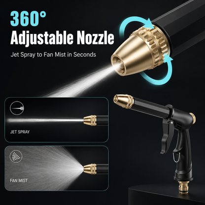 💕🚿 High-Pressure Hose Spray Gun for Car Wash & Outdoor Cleaning