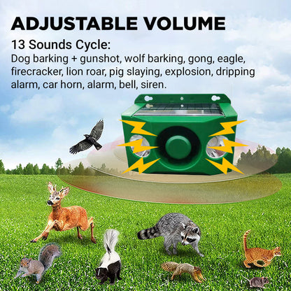 🔥2026 HOT SALE🔥Beast Repellent Solar Warning Lights with Loud Volume