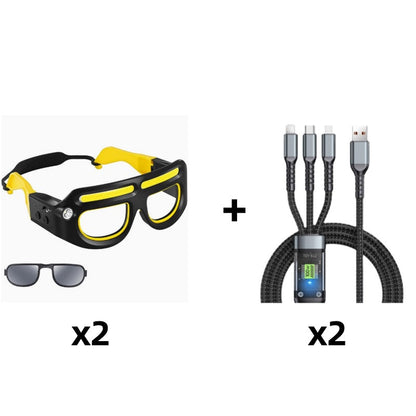 📢📢50   % OFF !!✨Rechargeable LED Glasses Headlamp