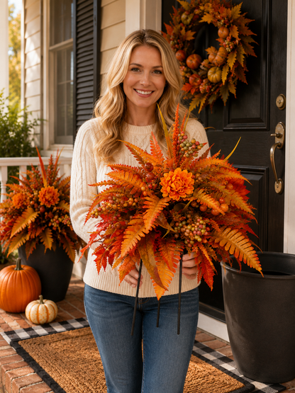 🔥Autumn Sale - 50% Off🍂Autumn Harvest Floral Garden Stake Arrangement