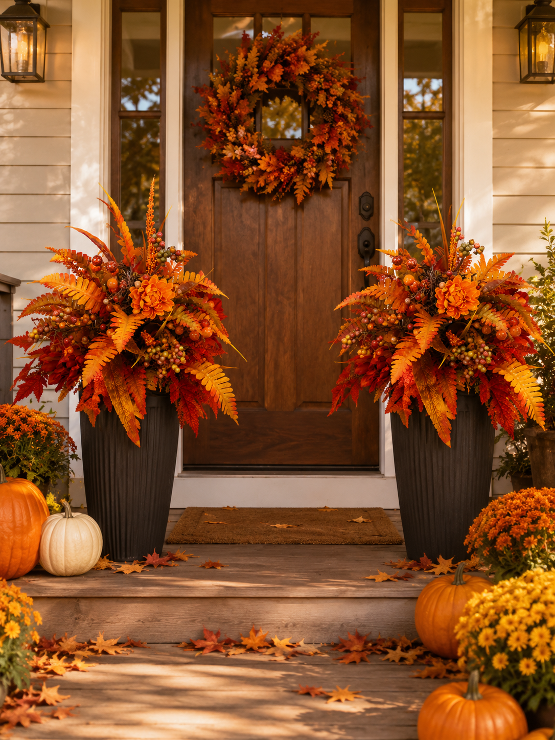 🔥Autumn Sale - 50% Off🍂Autumn Harvest Floral Garden Stake Arrangement