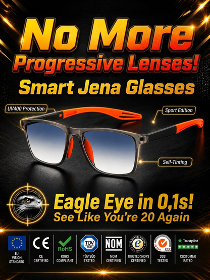 Multifocal Ultra-Light Sports Reading Glasses for Day and Night Use