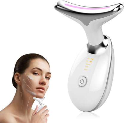 ✨ LED Face & Neck Massager – Sculpt, Lift & Glow