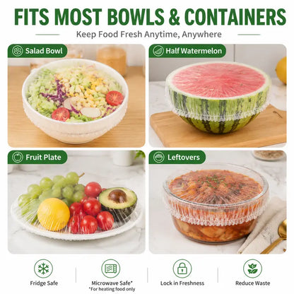 🔥BUY 1 GET 1 FREE🔥100PCS Disposable Stretch Food Covers for Bowls & Plates